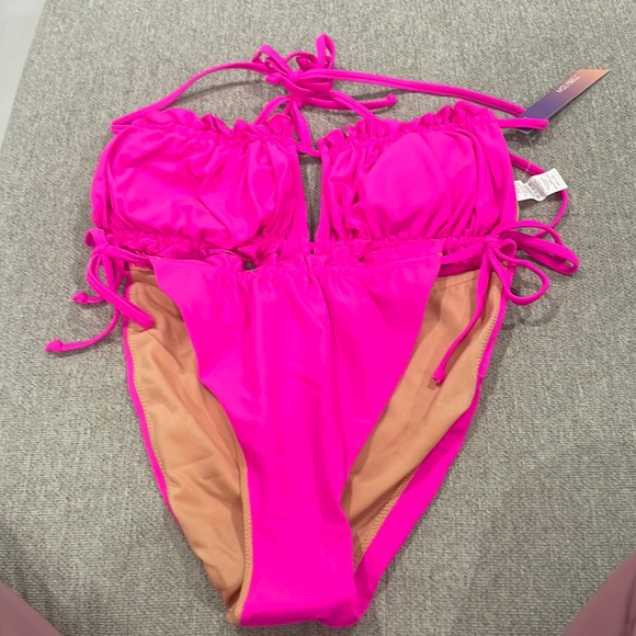 Amazon Swim Hot Pink Bikini Nwt Poshmark